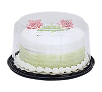 Bakery Cake White 2 Layer White Iced Holiday - Each