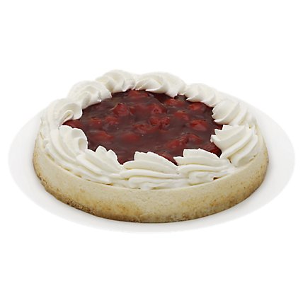 Bakery Cake Cheesecake 7 Inch Cherry Topped - 18 Oz - Image 1