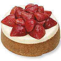 Bakery Cake Cheesecake 7 Inch Fresh Strawberry Top - Each - Image 1