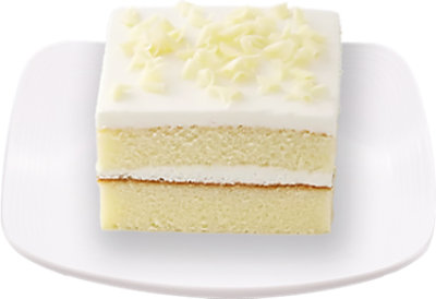 White Iced Cake Slice - Each - Image 1