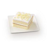 Fresh Baked White Iced Cake Slice - Each - Image 1