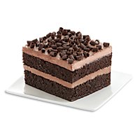 Fresh Baked Cake Sliced Chocolate Iced Chocolate Cake - Each (840 Cal) - Image 1