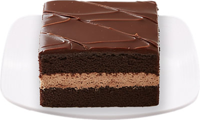 Iced Chocolate Fudge Cake Slice - Each