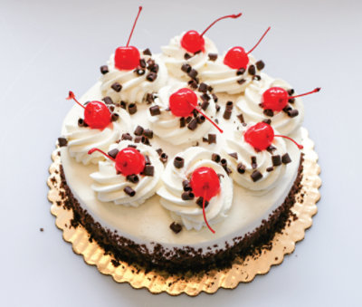 Bakery Cake 1 Layer Black Forest Cream Split - Each