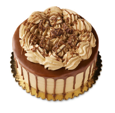 Bakery Cake 8 Inch 2 Layer Snickers - Each