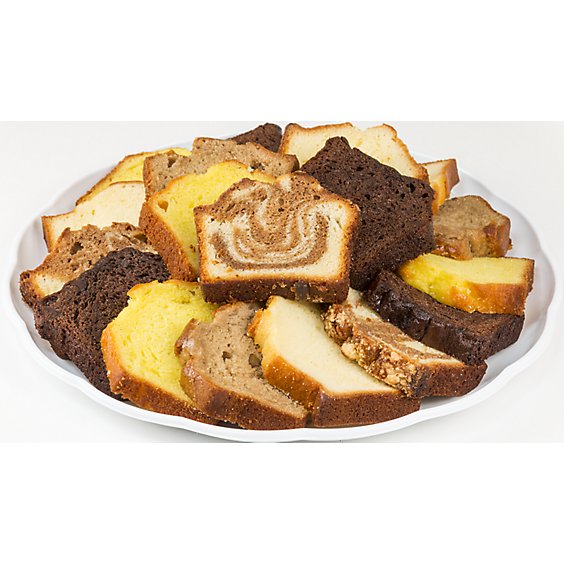 Bakery Cake Loaf Holiday Platter Plain/Blueberry/Banana/Lemon - Each