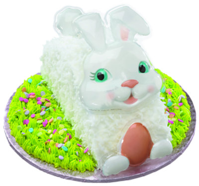 Bakery Cake 1 Layer Bunny Decorated - Each
