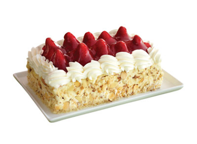 Bakery Cake Bar 1/8 Sheet With Strawberry - Each