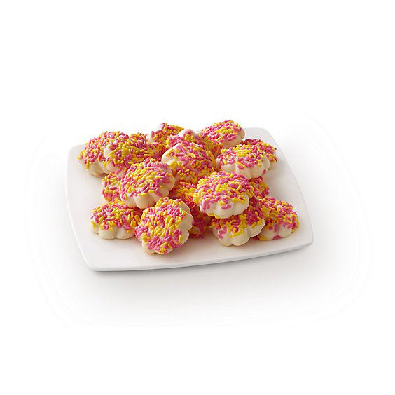 Fresh Baked Butter Cookies With Sprinkles - 24 Count