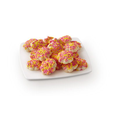 Fresh Baked Butter Cookies With Sprinkles - 24 Count