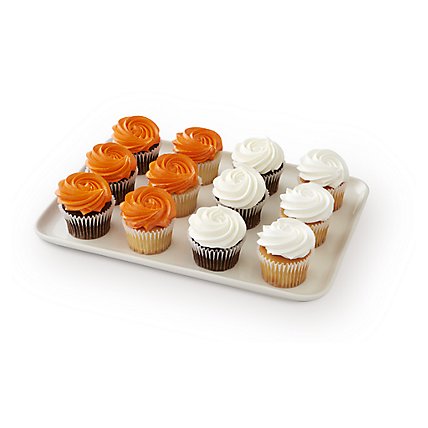 Bakery Cupcake 6 White 6 Chocolate 12 Count - Each - Image 1