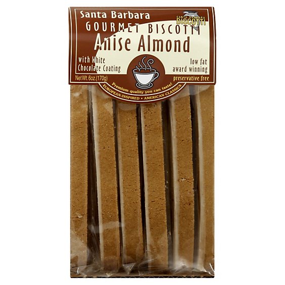 Santa Barbara Biscotti Anise Almond - 6 Oz