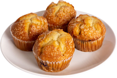 Bakery Blueberry Muffins 4 Count - Image 1