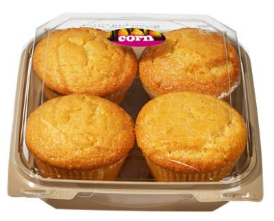 Bakery Muffins Corn 4 Count - Each