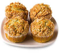 Bakery Muffins Almond Poppyseed 4 Count - Each