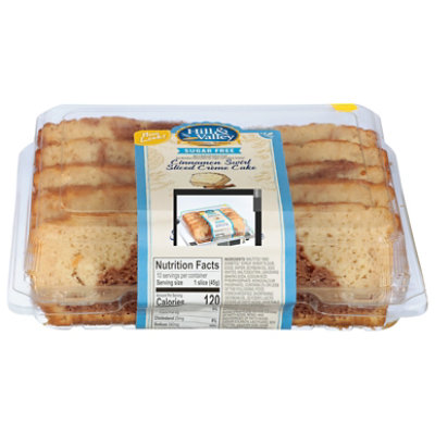 Hill & Valley Cake Creme Slice Sugar Free Cinnamon Swirl - Each - Image 3