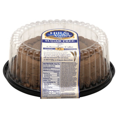 Hill & Valley Cake 7 Inch Sugar Free Chocolate - Each