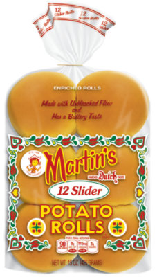 Martins Potato Sliced Slider Rolls 12 Count - 15 Oz - Image 2