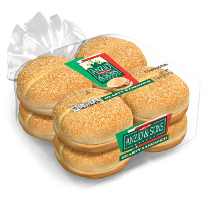 Anzio & Sons Hearty Sandwich Rolls - 18 Oz - Image 1