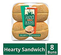 Anzio & Sons Bakery Hearty Sandwich Rolls - 18 Oz