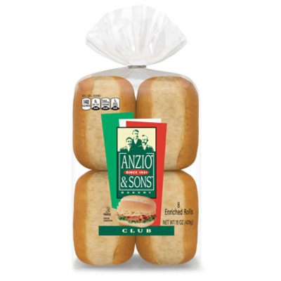 Anzio & Sons Club Rolls - 8 - 15 Oz - Image 1