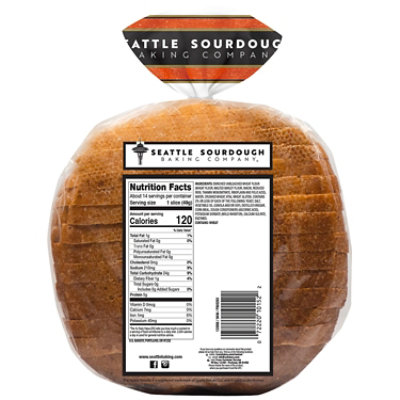 Seattle Sourdough Baking Company Bread Sliced Round Cracked Wheat Sourdough - 24 Oz - Image 5