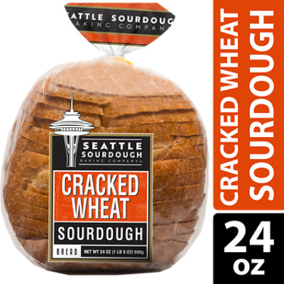 Seattle Sourdough Baking Company Bread Sliced Round Cracked Wheat Sourdough - 24 Oz