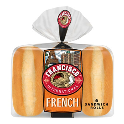 Francisco International French Sandwich Rolls 6 Count - 18.5 Oz