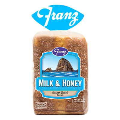 Franz Sandwhich Bread Cannon Beach Milk & Honey - 24 Oz