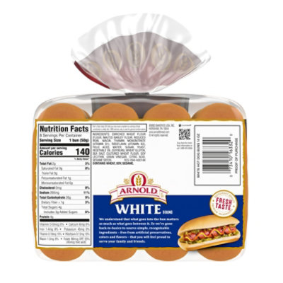 Arnold Country White Hot Dog Rolls - 14 Oz - Image 2