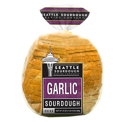 Seattle Sourdough Baking Co Bread Garlic Round - 24 Oz - Image 2