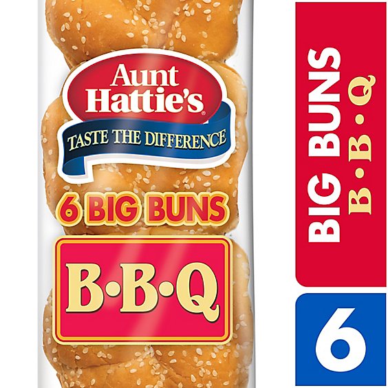 Aunt Hatties Big Barbeque Bun - 6-15 Oz