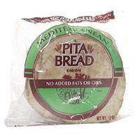 Mediterranean Pita Bread Onion White - 12 Oz
