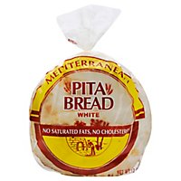 Mediterranean Pita Pocket Bread White - 6-12 Oz - Image 1