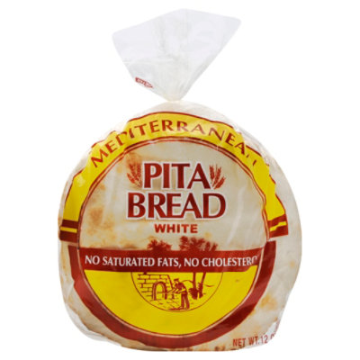Mediterranean Pita Pocket Bread White - 6-12 Oz