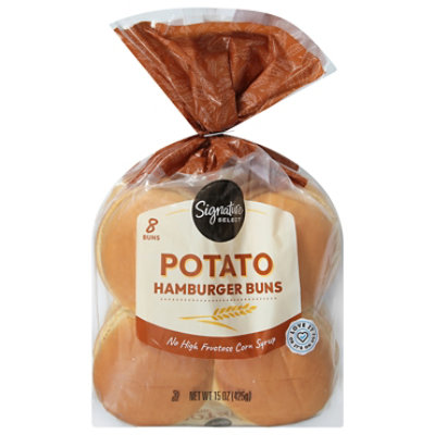 Signature SELECT Hamburger Buns Potato - 8 Count