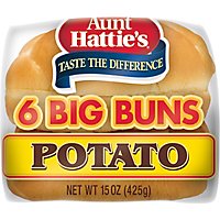 Aunt Hatties Hamburger Potato Buns - 6-15 Oz - Image 2