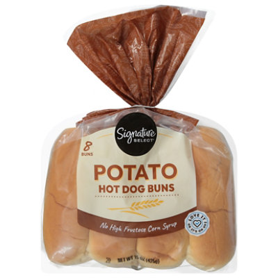 Signature SELECT Buns Hot Dog Potato 8 Count - 15 Oz