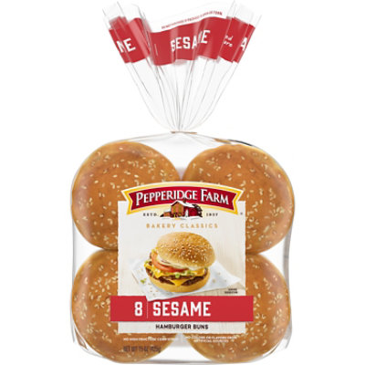 Pepperidge Farm Bakery Classics Sesame Topped Hamburger Buns - 15 Oz