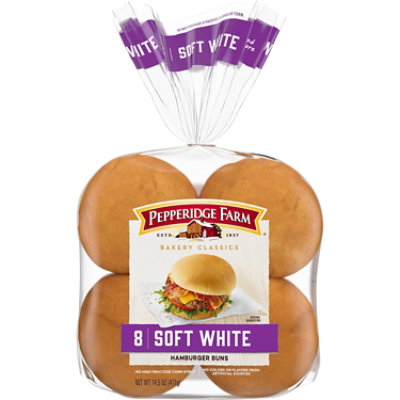 Pepperidge Farm Bakery Classics Soft White Hamburger Buns - 14.5 Oz - Image 1