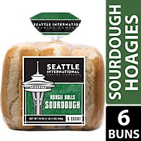 Seattle International Baking Company Hoagie Rolls Sourdough 6 Count - 19 Oz - Image 1