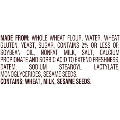 Pepperidge Farm Bakery Classics 100% Whole Wheat Hamburger Buns - 14.5 Oz - Image 7