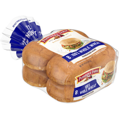 Pepperidge Farm Bakery Classics 100% Whole Wheat Hamburger Buns - 14.5 Oz - Image 8