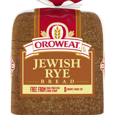 Oroweat Jewish Rye Bread - 16 Oz