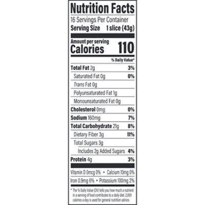 Oroweat Whole Grains 100% Whole Wheat Bread - 24 Oz