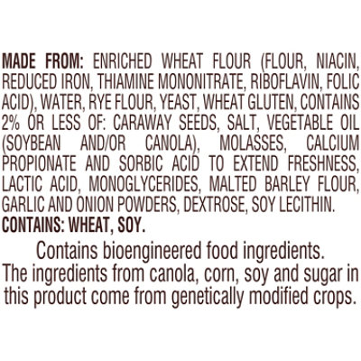 Pepperidge Farm Jewish Rye Seeded Rye Bread - 16 Oz - Image 3