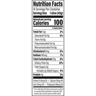 Oroweat Whole Grains Double Fiber Bread - 24 Oz - Image 3