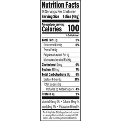 Oroweat Whole Grains Double Fiber Bread - 24 Oz - Image 3