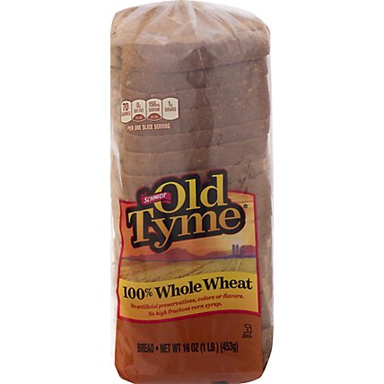 Schmidt Old Tyme Bread 100% Whole Wheat - 16 Oz - Image 1