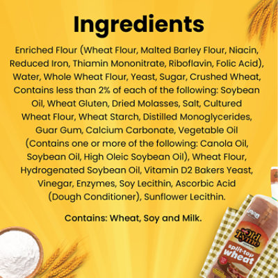 Schmidt Old Tyme Premium Split-Top Wheat Soft Bread Loaf - 22 Oz - Image 5